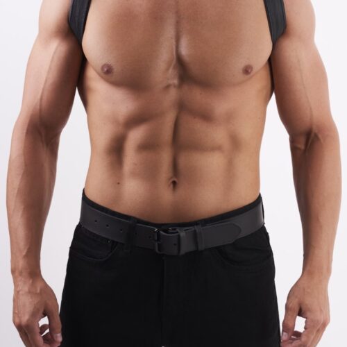 Soft Leather Shoulder Harness Black