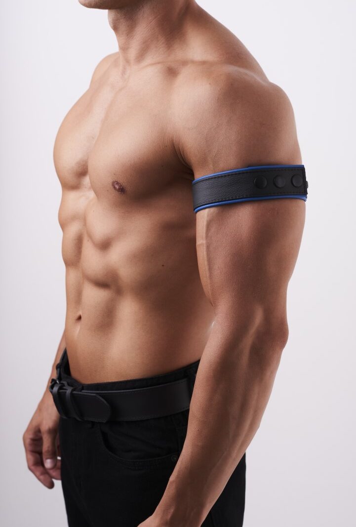 Soft Leather Armband Blue