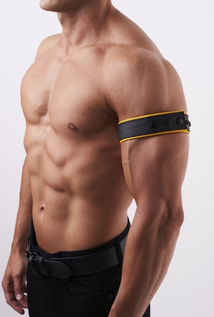 Soft Leather Armband Yellow