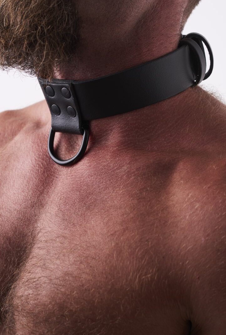 Leather Collar Black
