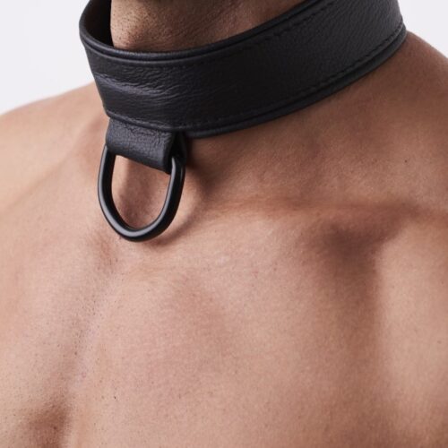 Soft Leather Collar Black
