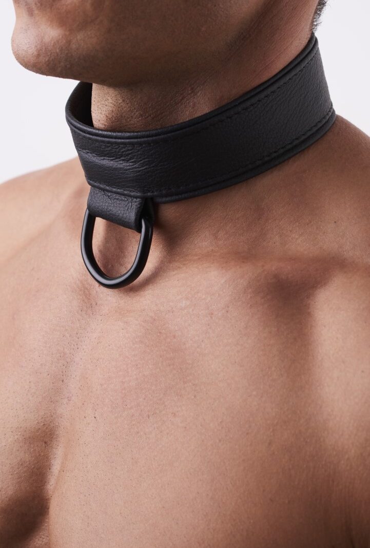 Soft Leather Collar Black