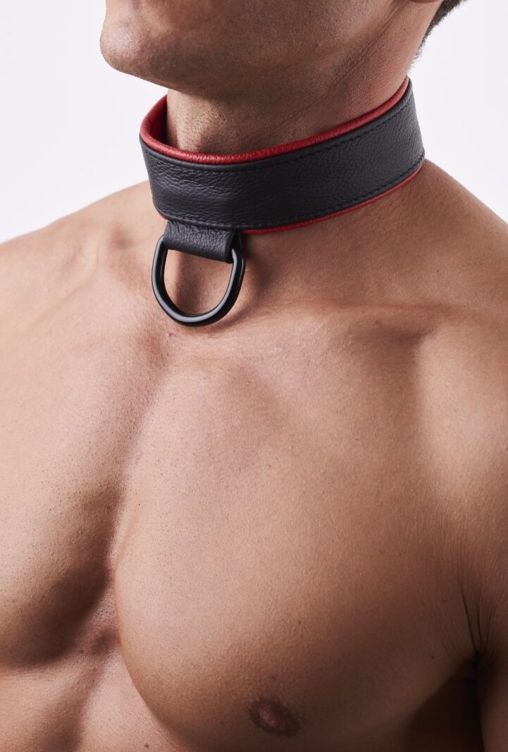 Soft Leather Collar Red