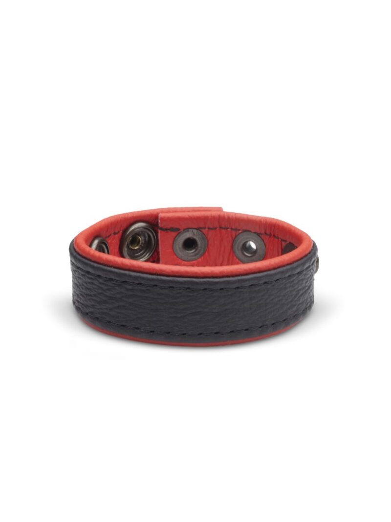 1702 b2c_1 Leather Cockring Red