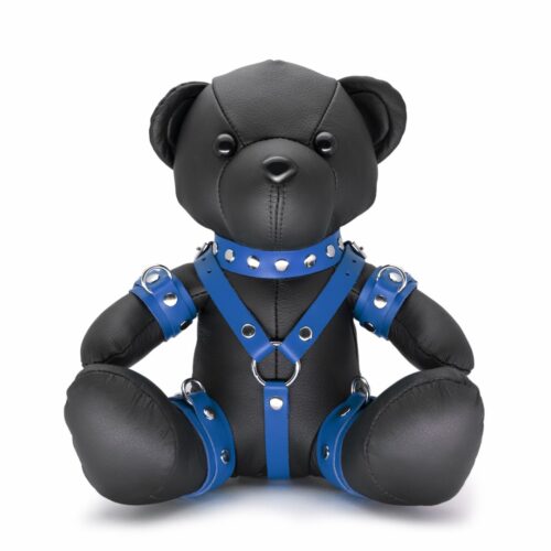 Leather BDSM TEDDY Blue