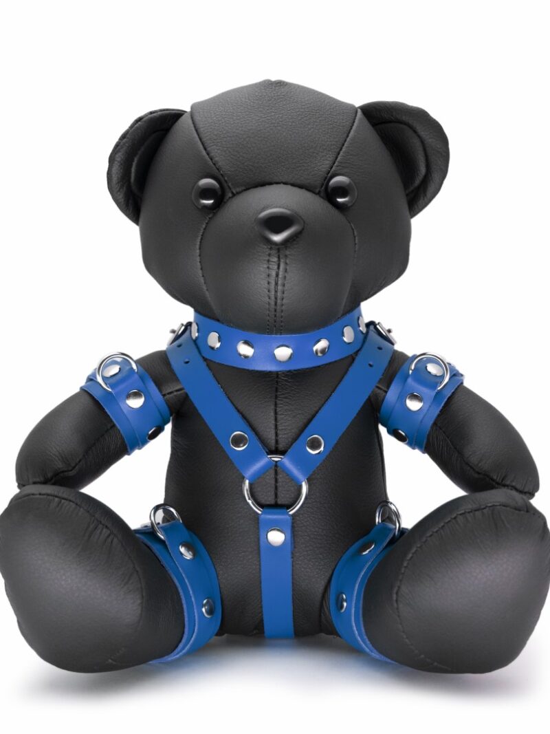 Leather BDSM TEDDY Blue