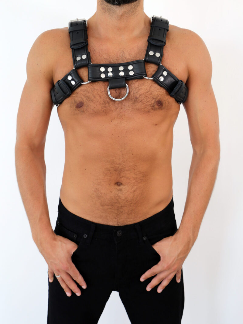 DR LEE Leather Harness black