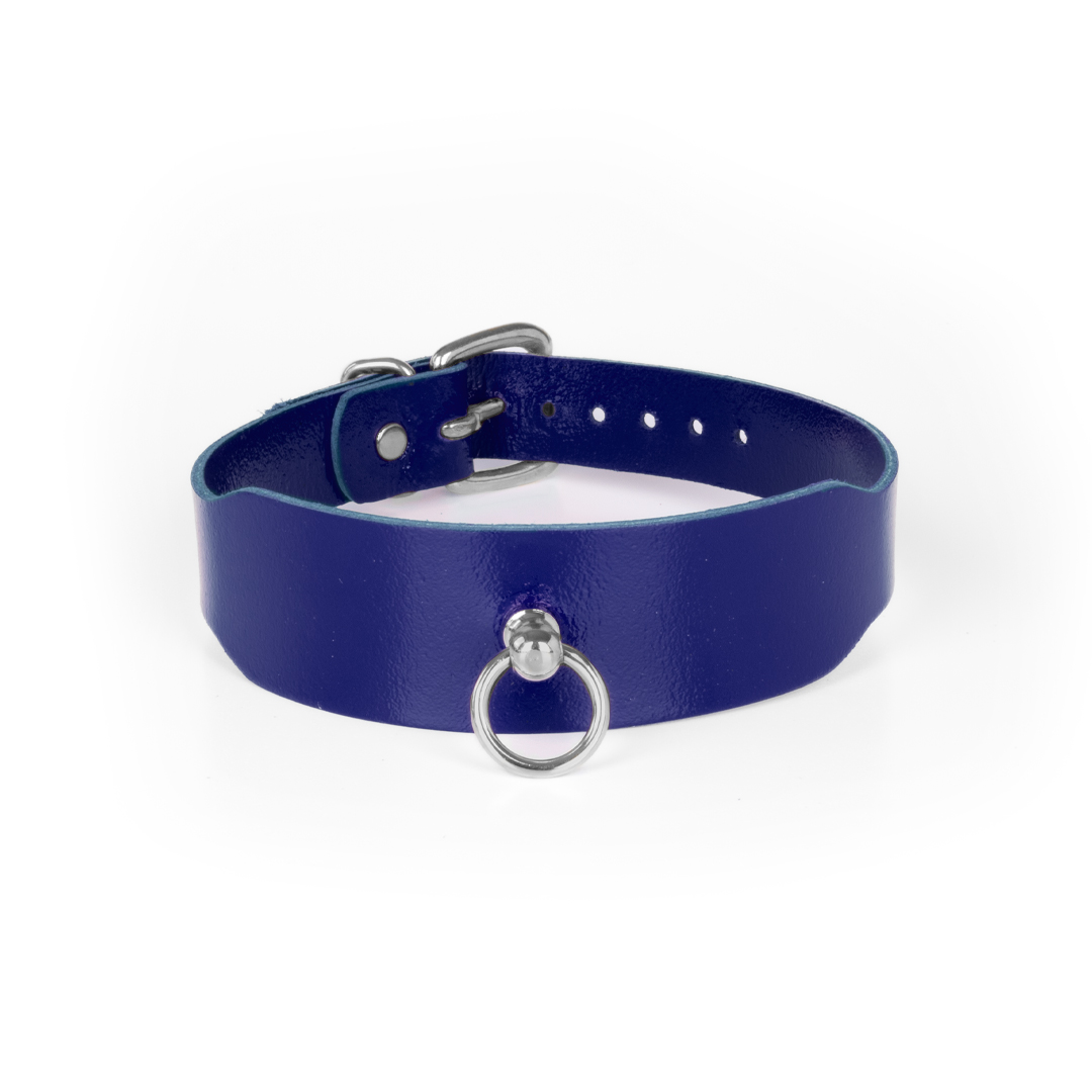 10403S-b2c_3 Lederhalsband indigo/silber