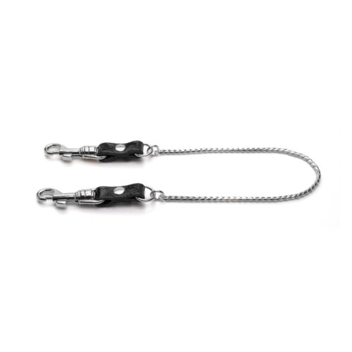 10701S-b2c Kette mit Karabiner, Schwarz/Silber