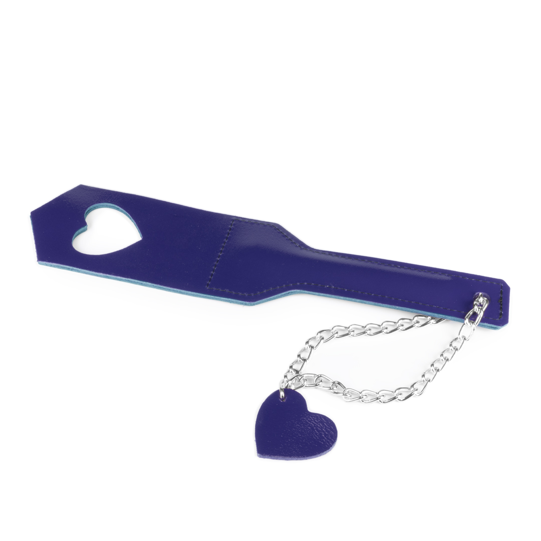 10903S-b2c_2 Lederherz-Paddle Indigo/Silber