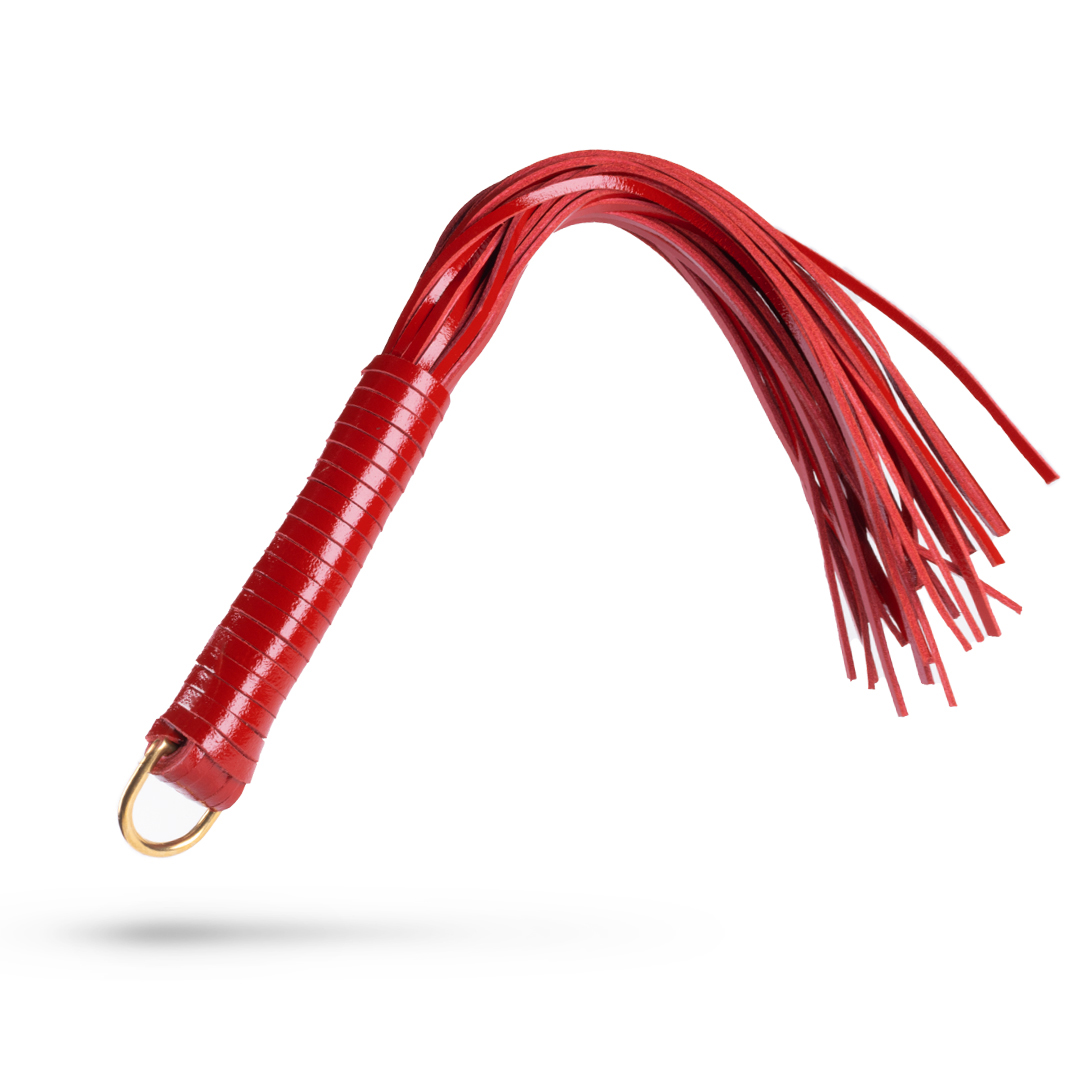 11002G-b2c_3 Leather whip cherry/gold