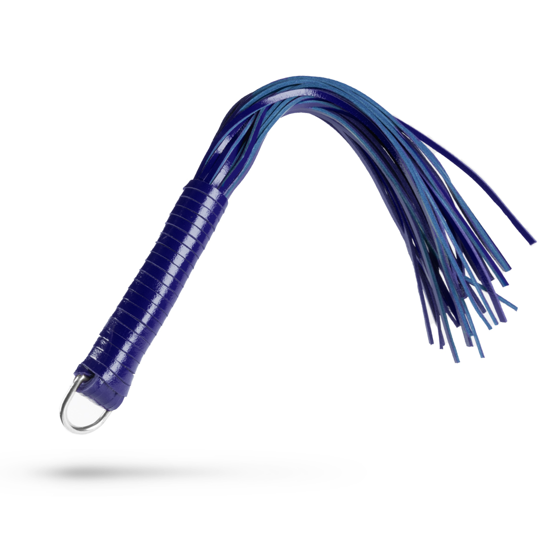 11003S-b2c_3 Leather whip indigo/silver