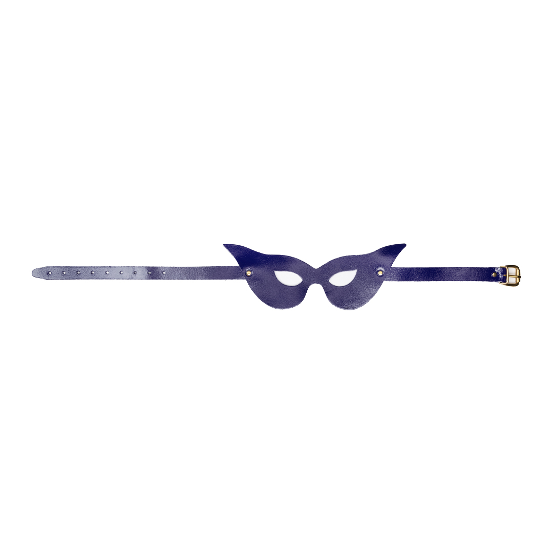 11103G-b2c_4 Leather masquerade mask indigo/gold