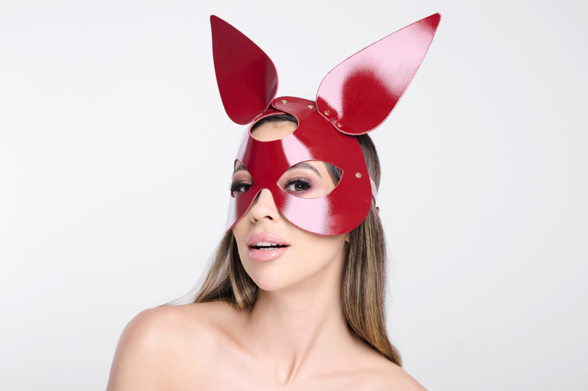 11202G-b2c-scaled Lederhasenmaske Kirschrot/Gold