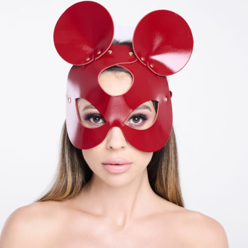 11402G-b2c-scaled Leather mouse mask cherry/gold