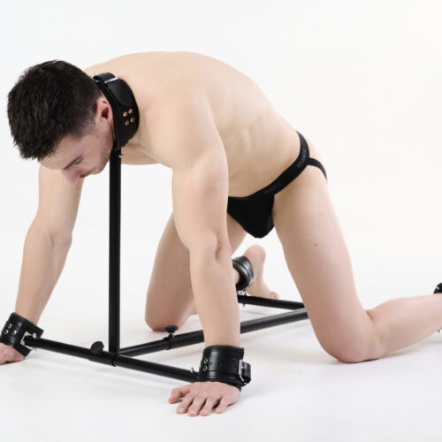 Floor Spreader Bar with Leather Restraints