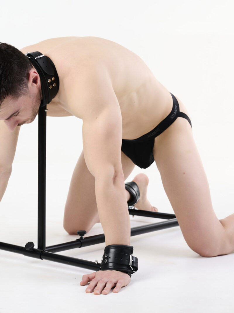 Floor Spreader Bar with Leather Restraints
