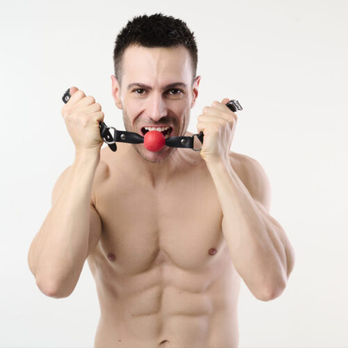 Leather Gag with Mouth Ball