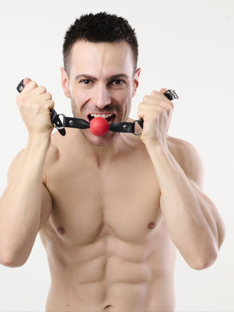Leather Gag with Mouth Ball