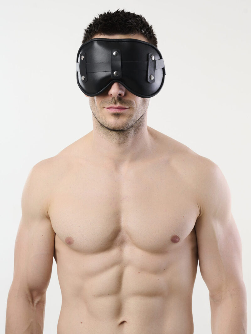 Gepolsterte Leder-Augenmaske