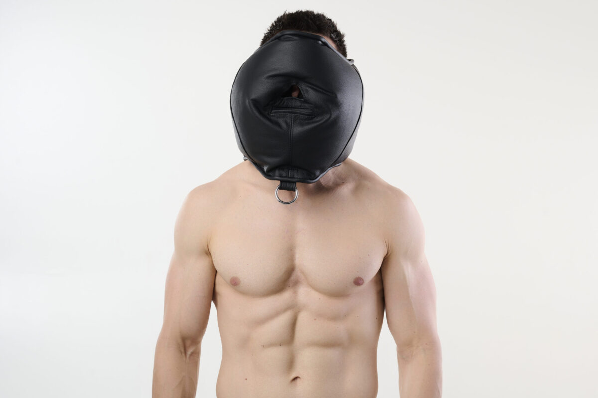 Deluxe Professional Open Padded Leather Isolation Hood