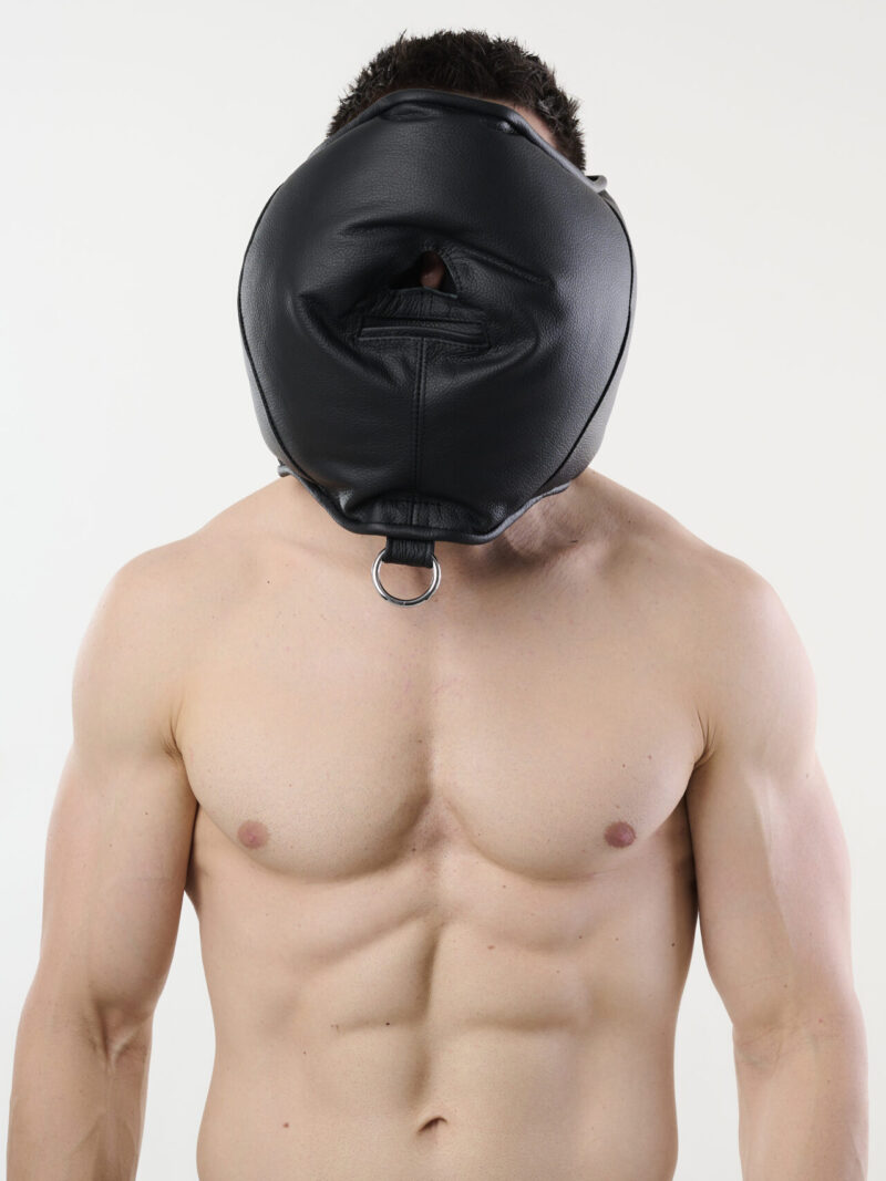 Deluxe Professional Open Padded Leather Isolation Hood