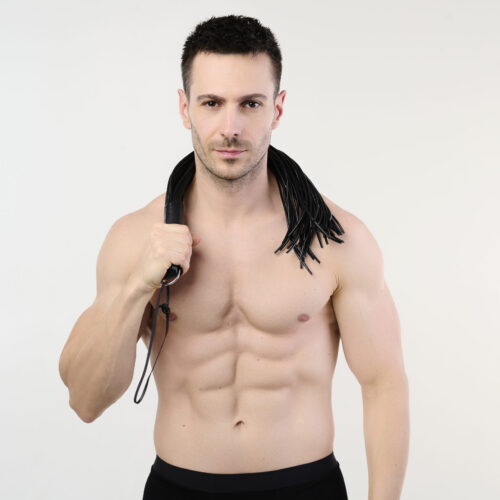 BDSM PVC Flogger 60 cm – 48 Riemen