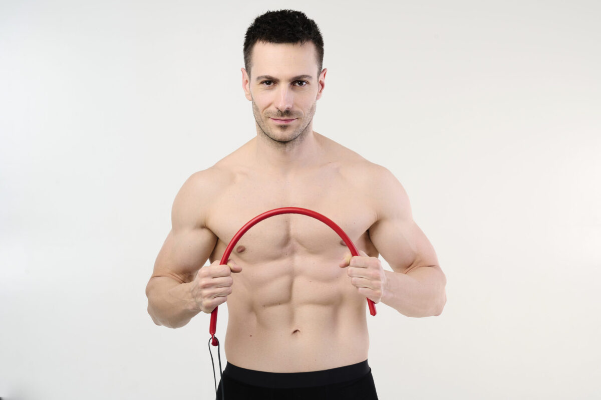 BDSM Leder-Flexstock 60 cm – Rot