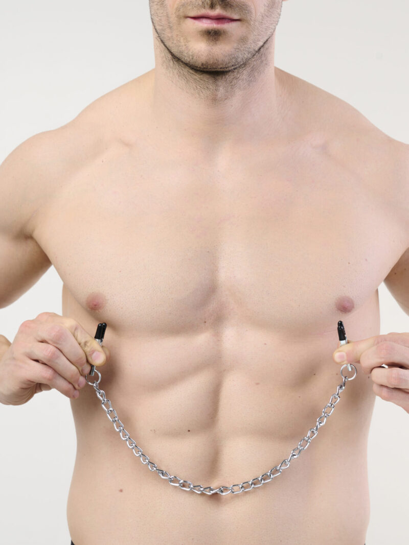 SG29detal_11297 BDSM Crocodile Clamps with 35 cm Chain