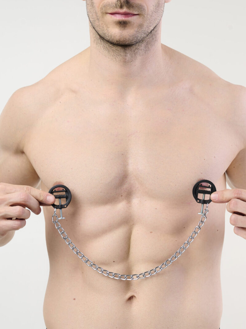 BDSM Clamps with 35 cm Chain