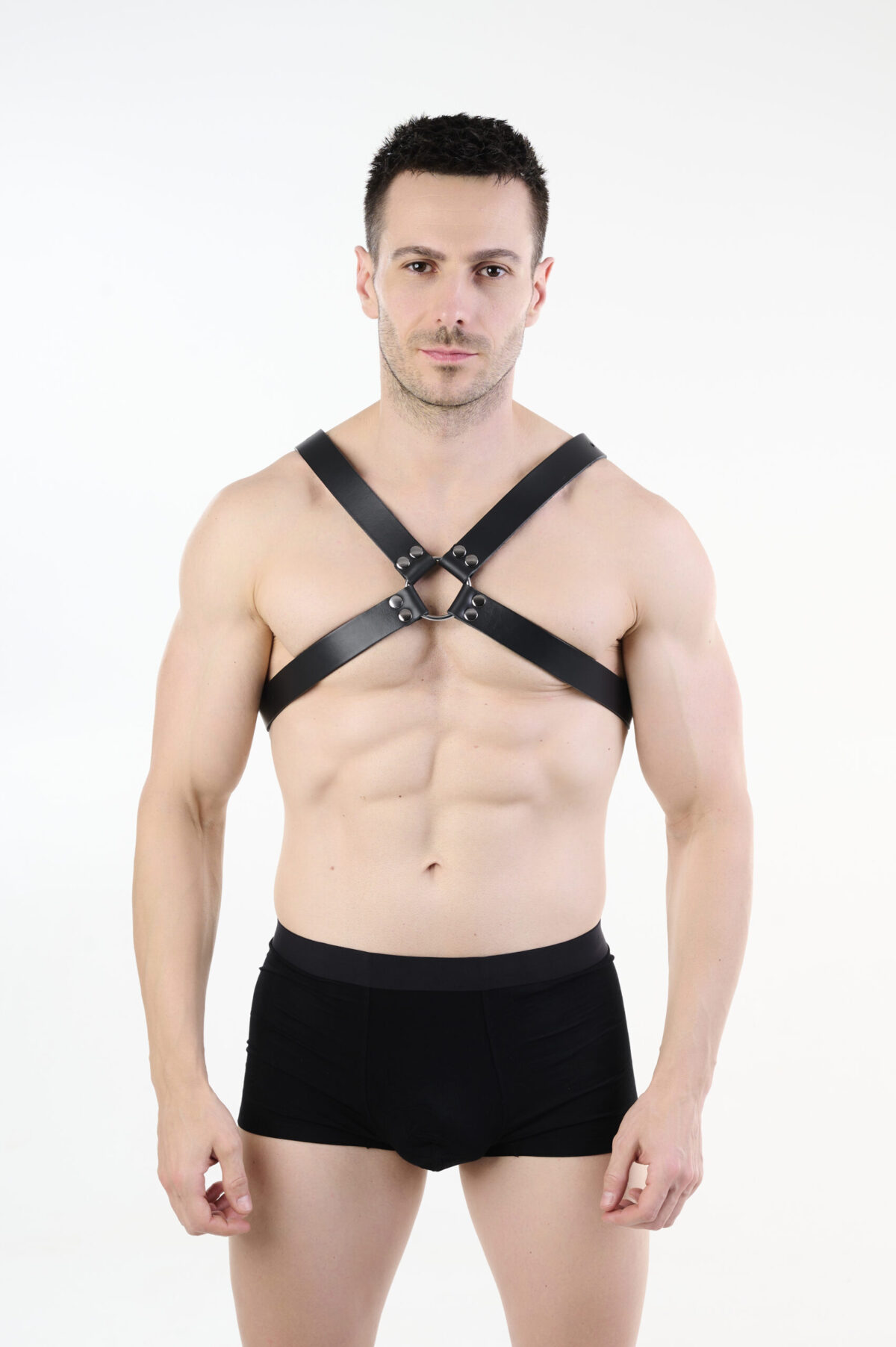 SG29detal_11537 Men’s Leather Harness with O-Rings