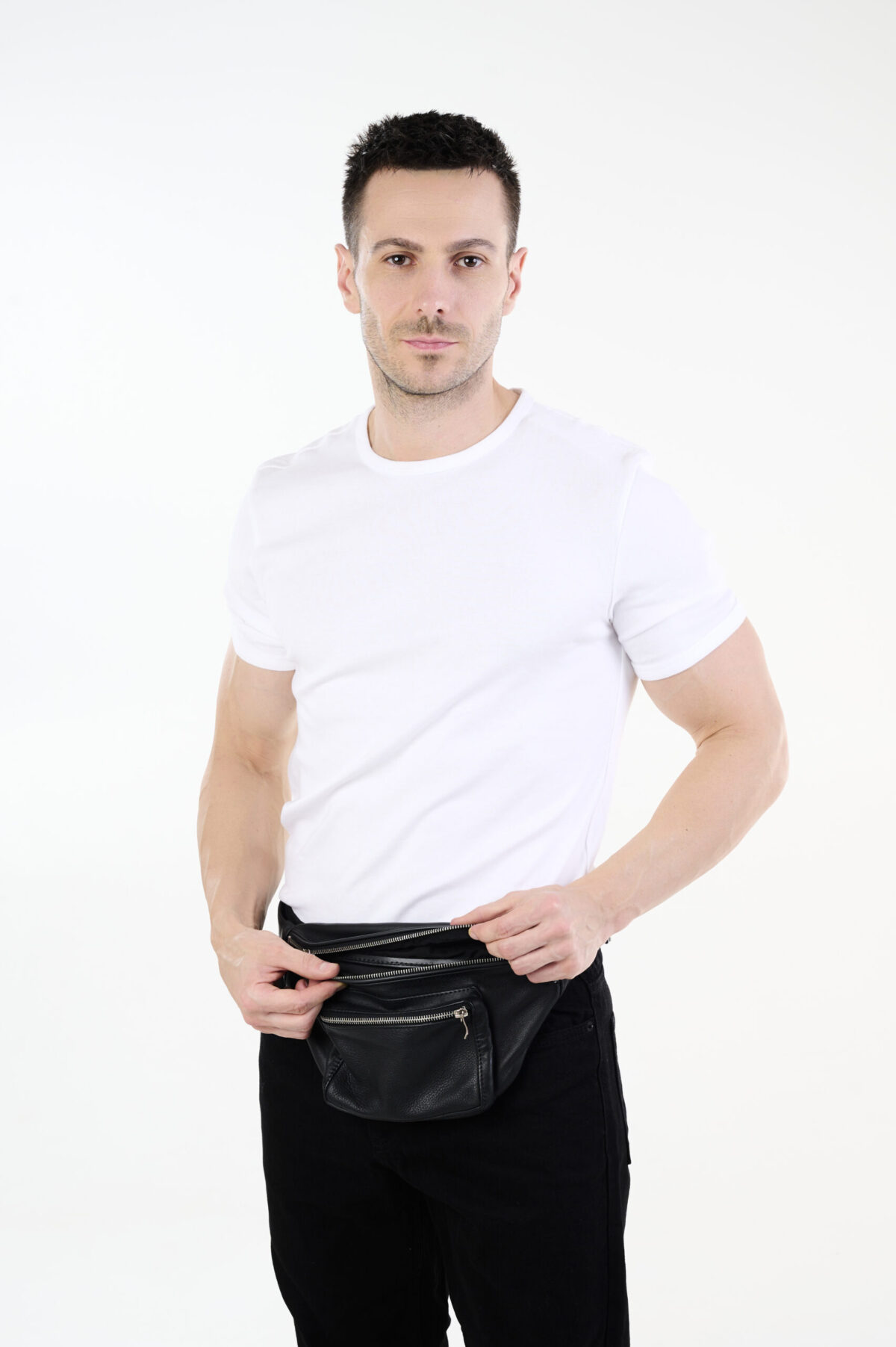 SG29detal_11578 Leather Belt Bag made from Soft Premium Leather